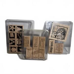 Stampin' Up! / Assorted Stamp Sets x3 / Christmas Themed